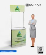 Comptoir d'accueil ( dégustation ) promotionnel avec fronton - PVC – Image 3