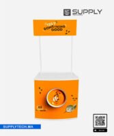 Comptoir d'accueil ( dégustation ) promotionnel avec fronton - PVC – Image 6