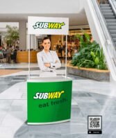 Comptoir d'accueil ( dégustation ) promotionnel avec fronton - PVC – Image 5