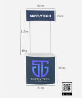 Comptoir d'accueil ( dégustation ) promotionnel avec fronton - PVC – Image 4