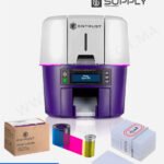 Imprimante à Badge Sigma DS1 + Cadeau Exclusif Kit Ruban Couleur et 25 Cartes PVC