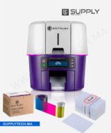 Imprimante à Badge Sigma DS1 + Cadeau Exclusif Kit Ruban Couleur et 25 Cartes PVC