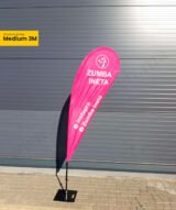 Beach Flag avec Pied Platine Carré - 2,80 m de hauteur – Image 2