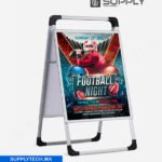 Stop Trottoir Chevalet Double Face - Format A1 Aluminium