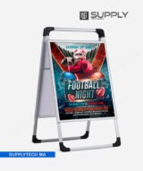 Stop Trottoir Chevalet Double Face - Format A1 Aluminium