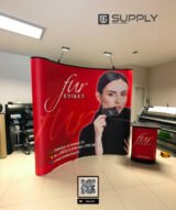 Stand Parapluie Courbe 3x4 magnétique avec Éclairage et Valise Rigide – Image 2