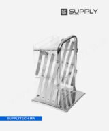 Présentoir de Littérature A4 - 4 Plateaux Chrome et Acrylique – Image 3