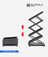 Porte-Brochures noir Pliable à 4 Niveaux – Format A4 – Image 6