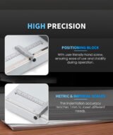 Raineuse plieuse de Papier Manuelle avec 2 Blocs Ajustables et Règle de Positionnement – Image 4