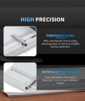 Raineuse plieuse de Papier Manuelle avec 2 Blocs Ajustables et Règle de Positionnement – Image 4