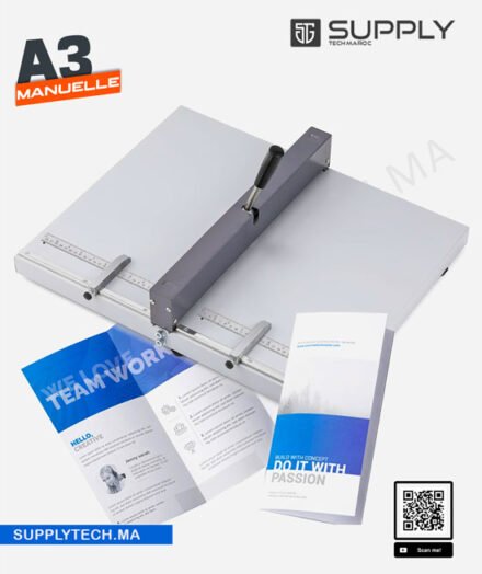 Raineuse plieuse de Papier Manuelle avec 2 Blocs Ajustables et Règle de Positionnement