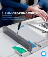 Raineuse plieuse de Papier Manuelle avec 2 Blocs Ajustables et Règle de Positionnement – Image 2