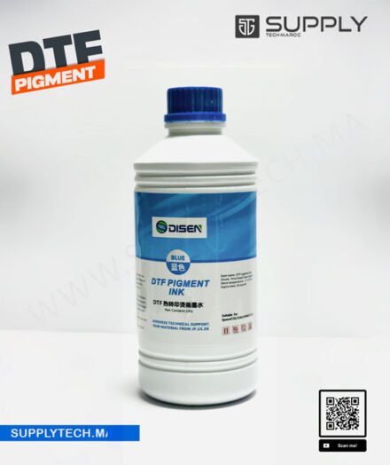 Encre Cyan (C) DTF Pigment  Bouteille / 1L - Haute Qualité