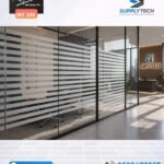 Film à Motif bandes dépolies de 45 mm- INT 245 | 152 cm de large – Rouleaux de 5 à 30 m