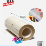 Film PET DTF – Rouleau 33 cm x 100 m – Finition Mate pour Impression DTF