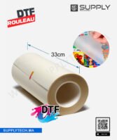 Film PET DTF – Rouleau 33 cm x 100 m – Finition Mate pour Impression DTF