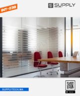 Film dépoli à Motif Bandes 30/3 mm -INT 230 | 152 cm de large – Rouleaux de 5 à 50 m