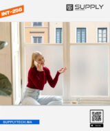 Film Adhésif sablé Effet Verre Dépoli plein - INT 256 | 152 cm de large – Rouleaux de 5 à 50 m