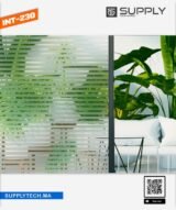 Film dépoli à Motif Bandes 30/3 mm -INT 230 | 152 cm de large – Rouleaux de 5 à 50 m – Image 4