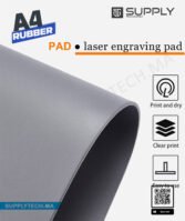 Caoutchouc Grise A4 – 20x30 cm, Spécial Fabrication de Tampons et Cachets – Image 2