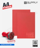 Caoutchouc Rouge pour Gravure Laser – Fabrication de Tampons et Cachets Professionnels – A4
