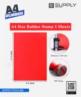 Caoutchouc Rouge pour Gravure Laser – Fabrication de Tampons et Cachets Professionnels – A4 – Image 2