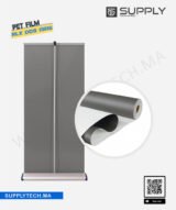 Film pour impression Roll-Up PET Blanc Dos Gris - 320 g/m² | 914 mm x 50 m