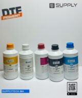 Pack de 5 Bouteille / 1L d’Encre CMJN + Blanc DTF Pigment – Image 5