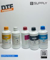 Pack de 5 Bouteille / 1L d’Encre CMJN + Blanc DTF Pigment – Image 5