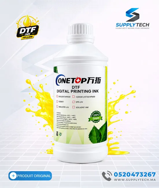 Jeu d'Encre DTF CMJN + Blanc Compatible XP600 & i3200 - 5 bouteilles de 1L – Image 8