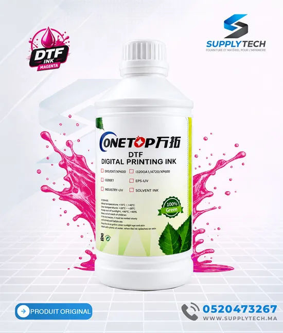 Jeu d'Encre DTF CMJN + Blanc Compatible XP600 & i3200 - 5 bouteilles de 1L – Image 7