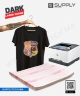 Papier de Transfert laser FOREVER – (A3) Pour textiles noirs et colorés