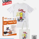 Papier Transfert Jet d'Encre A4 pour Textiles claires – PaperJet light