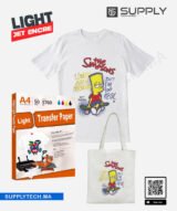 Papier Transfert Jet d'Encre A4 pour Textiles claires – PaperJet light