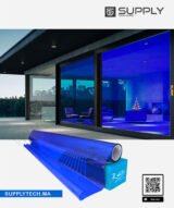 Film Teinté bleu océan pour Vitrages - Reflectiv 60685 | 152 cm de large – Rouleaux de 5 à 30 m