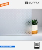 Film à Motif dépoli à carrés transparents de 20 mm - INT 468 | 152 cm de large – Rouleaux de 5 à 30 m