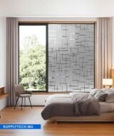 Film à Motif dépoli à lignes croisées - INT 490 | 152 cm de large – Rouleaux de 5 à 30 m – Image 2