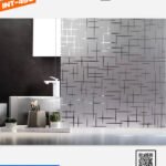 Film à Motif dépoli à lignes croisées - INT 490 | 152 cm de large – Rouleaux de 5 à 30 m