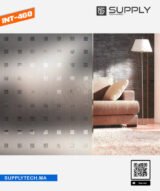 Film à Motif dépoli à carrés transparents de 10 mm- INT 460 | 152 cm de large – Rouleaux de 5 à 30 m