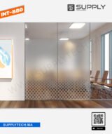 Film à Motif bandes de losanges dépolis - INT880 | 152 cm de large – Rouleaux de 5 à 30 m