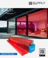 Film Teinté Rouge pour Vitrages - Reflectiv 60193 | 152 cm de large – Rouleaux de 5 à 30 m
