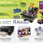 Pack de Sublimation N°27– Presse à Chaud 11 en 1 FreeSub (29×38 cm) + Epson L3211