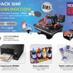Pack de Sublimation N°9– Presse à Chaud 5 en 1 FreeSub (29×38 cm) + Epson L3211