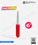 Lame de découpe 45° standard pour machine de decoupe ( Plotter )  – Manche rouge