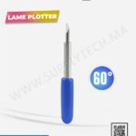 Lame de découpe 60° pour machine de decoupe - matériaux épais  – Manche bleu