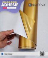 Vinyle Adhésif Doré Brillant – Marque E-JET – Rouleau de 50m x 60cm – Image 4