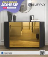 Vinyle Adhésif Doré Effet Miroir | Marque E-JET – 60 cm x 50 m – Image 13
