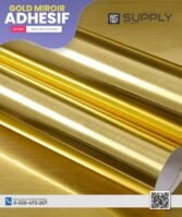 Vinyle Adhésif Doré Effet Miroir | Marque E-JET – 60 cm x 50 m – Image 12