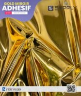 Vinyle Adhésif Doré Effet Miroir | Marque E-JET – 60 cm x 50 m – Image 9