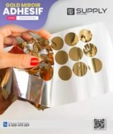 Vinyle Adhésif Doré Effet Miroir | Marque E-JET – 60 cm x 50 m – Image 7